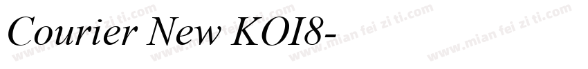 Courier New KOI8字体转换